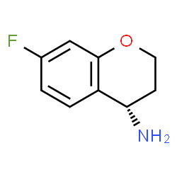 ChemSpider 2D Image | (S)-7-fluorochroman-4-amine | C9H10FNO