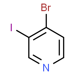 ChemSpider 2D Image | 4-Bromo-3-iodopyridine | C5H3BrIN