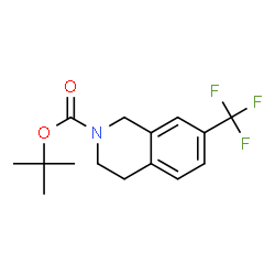 ChemSpider 2D Image | 2-Boc-7-(trifluoromethyl)-1,2,3,4-tetrahydroisoquinoline | C15H18F3NO2
