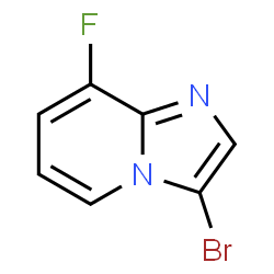ChemSpider 2D Image | 3-Bromo-8-fluoroimidazo[1,2-a]pyridine | C7H4BrFN2