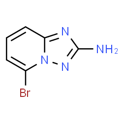 ChemSpider 2D Image | 5-Bromo[1,2,4]triazolo[1,5-a]pyridin-2-amine | C6H5BrN4