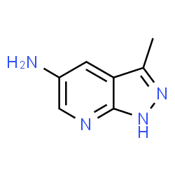 ChemSpider 2D Image | 3-Methyl-1H-pyrazolo[3,4-b]pyridin-5-amine | C7H8N4