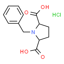 ChemSpider 2D Image | 1-benzylpyrrolidine-2,5-dicarboxylic acid hydrochloride | C13H16ClNO4