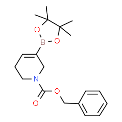 ChemSpider 2D Image | Benzyl 3-(4,4,5,5-tetramethyl-1,3,2-dioxaborolan-2-yl)-5,6-dihydropyridine-1(2H)-carboxylate | C19H26BNO4