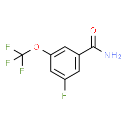 ChemSpider 2D Image | 3-Fluoro-5-(trifluoromethoxy)benzamide | C8H5F4NO2