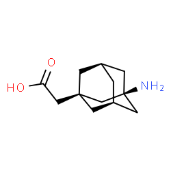 ChemSpider 2D Image | [(1r,3s,5R,7S)-3-Aminoadamantan-1-yl]acetic acid | C12H19NO2