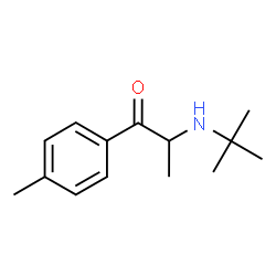 ChemSpider 2D Image | 1-(4-Methylphenyl)-2-[(2-methyl-2-propanyl)amino]-1-propanone | C14H21NO