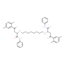 ChemSpider 2D Image | 2,2'-(1,8-Octanediyldiimino)bis[4-(2,5-dimethylphenyl)-4-oxo-N-phenylbutanamide] | C44H54N4O4