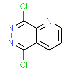 ChemSpider 2D Image | 5,8-Dichloropyrido[2,3-d]pyridazine | C7H3Cl2N3