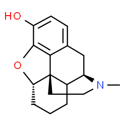 ChemSpider 2D Image | (5alpha)-17-Methyl-4,5-epoxymorphinan-3-ol | C17H21NO2