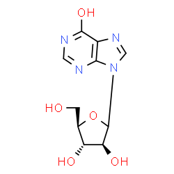 ChemSpider 2D Image | Arabinosylhypoxanthine | C10H12N4O5
