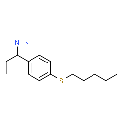 ChemSpider 2D Image | 1-[4-(Pentylsulfanyl)phenyl]-1-propanamine | C14H23NS