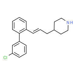 ChemSpider 2D Image | 4-[(2E)-3-(3'-Chloro-2-biphenylyl)-2-propen-1-yl]piperidine | C20H22ClN