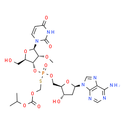 ChemSpider 2D Image | inarigivir soproxil | C25H34N7O13PS