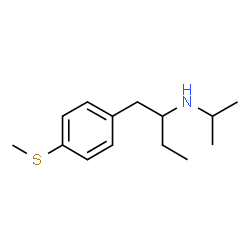 ChemSpider 2D Image | N-Isopropyl-1-[4-(methylsulfanyl)phenyl]-2-butanamine | C14H23NS