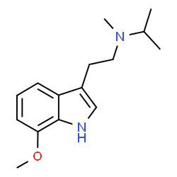 ChemSpider 2D Image | N-[2-(7-Methoxy-1H-indol-3-yl)ethyl]-N-methyl-2-propanamine | C15H22N2O