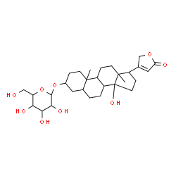 ChemSpider 2D Image | 3-(Hexopyranosyloxy)-14-hydroxycard-20(22)-enolide | C29H44O9