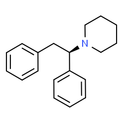ChemSpider 2D Image | 1-[(1R)-1,2-Diphenylethyl]piperidine | C19H23N