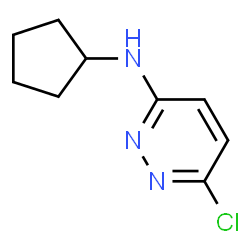 ChemSpider 2D Image | 6-Chloro-N-cyclopentyl-3-pyridazinamine | C9H12ClN3