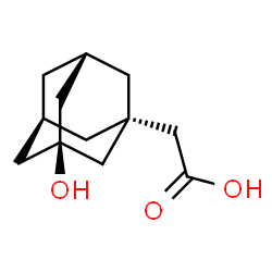 ChemSpider 2D Image | 3-Hydroxyadamantane-1-acetic acid | C12H18O3