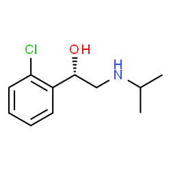 ChemSpider 2D Image | (1S)-1-(2-Chlorophenyl)-2-(isopropylamino)ethanol | C11H16ClNO