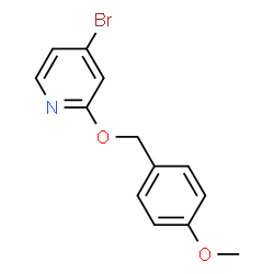 ChemSpider 2D Image | 4-Bromo-2-[(4-methoxybenzyl)oxy]pyridine | C13H12BrNO2
