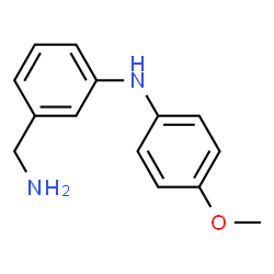ChemSpider 2D Image | 3-(Aminomethyl)-N-(4-methoxyphenyl)aniline | C14H16N2O
