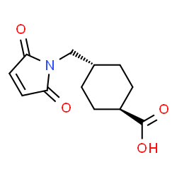 ChemSpider 2D Image | Trans-4-(Maleimidomethyl)cyclohexanecarboxylic acid | C12H15NO4