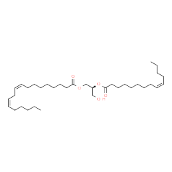 ChemSpider 2D Image | DG(18:2(9Z,12Z)/14:1(9Z)/0:0) | C35H62O5