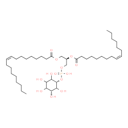 ChemSpider 2D Image | (2R)-2-[(9Z)-9-Hexadecenoyloxy]-3-[(hydroxy{[(1s,3R)-2,3,4,5,6-pentahydroxycyclohexyl]oxy}phosphoryl)oxy]propyl (9Z)-9-octadecenoate | C43H79O13P