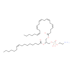 ChemSpider 2D Image | (2R)-3-{[(2-Aminoethoxy)(hydroxy)phosphoryl]oxy}-2-[(9Z)-9-hexadecenoyloxy]propyl (4Z,7Z,10Z,13Z,16Z)-4,7,10,13,16-docosapentaenoate | C43H74NO8P