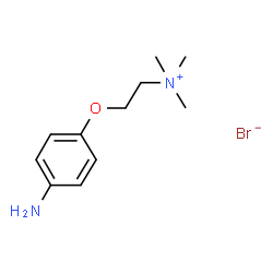 ChemSpider 2D Image | (2-[4-aminophenoxy]ethyl)trimethylammonium bromide | C11H19BrN2O