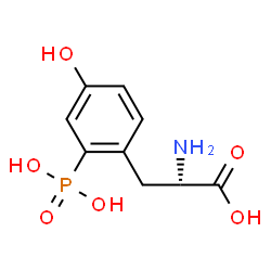 ChemSpider 2D Image | 2-Phosphono-L-tyrosine | C9H12NO6P