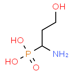 ChemSpider 2D Image | (1-Amino-3-hydroxypropyl)phosphonic acid | C3H10NO4P