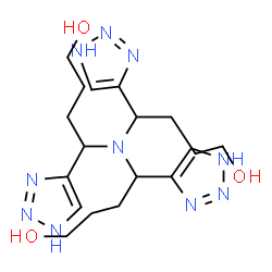 ChemSpider 2D Image | tris-(hydroxypropyltriazolylmethyl)amine | C18H30N10O3
