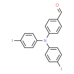 ChemSpider 2D Image | 4-[Bis(4-iodophenyl)amino]benzaldehyde | C19H13I2NO