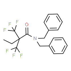 ChemSpider 2D Image | N,N-Dibenzyl-2,2-bis(trifluoromethyl)butanamide | C20H19F6NO