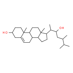 ChemSpider 2D Image | Ergost-5-ene-3,22-diol | C28H48O2