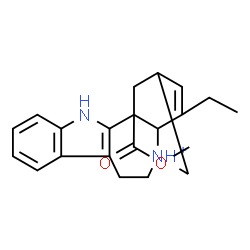 ChemSpider 2D Image | 18-(Methoxycarbonyl)-3,4-didehydroibogamin-6-ium | C21H25N2O2