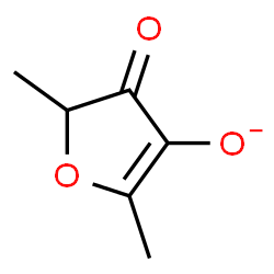 ChemSpider 2D Image | 2,5-Dimethyl-4-oxo-4,5-dihydro-3-furanolate | C6H7O3