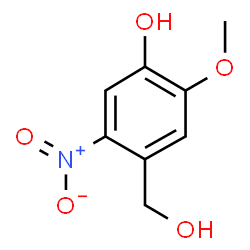 ChemSpider 2D Image | 4-(Hydroxymethyl)-2-methoxy-5-nitrophenol | C8H9NO5