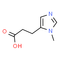 ChemSpider 2D Image | 3-(1-Methyl-1H-imidazol-5-yl)propanoic acid | C7H10N2O2