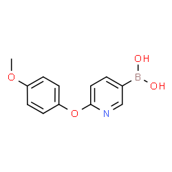 ChemSpider 2D Image | (6-(4-Methoxyphenoxy)pyridin-3-yl)boronic acid | C12H12BNO4