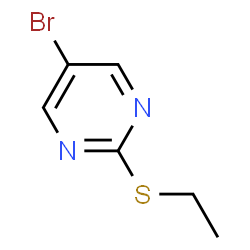 ChemSpider 2D Image | 5-bromo-2-(ethylthio)pyrimidine | C6H7BrN2S