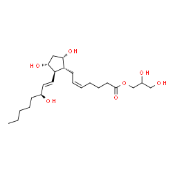 ChemSpider 2D Image | prostaglandin F2alpha 1-glyceryl ester | C23H40O7