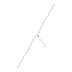 ChemSpider 2D Image | (2R)-2,3-Bis[(6E)-6-octadecenoyloxy]propyl 2-(trimethylammonio)ethyl phosphate | C44H84NO8P