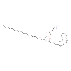 ChemSpider 2D Image | 1-hexadecyl-2-[(6Z,9Z,12Z)-octadecatrienoyl]-sn-glycero-3-phosphocholine | C42H80NO7P