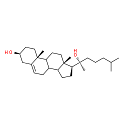 ChemSpider 2D Image | (3beta,8xi,9xi,14xi)-Cholest-5-ene-3,20-diol | C27H46O2