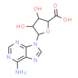 ChemSpider 2D Image | 9-Pentofuranuronosyl-9H-purin-6-amine | C10H11N5O5
