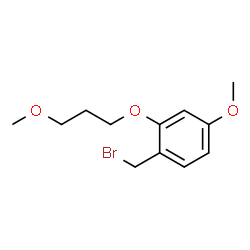 ChemSpider 2D Image | 1-(Bromomethyl)-4-methoxy-2-(3-methoxypropoxy)benzene | C12H17BrO3
